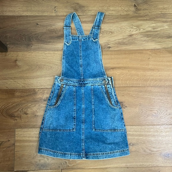cooperative denim dress Cooperative Denim Dungaree Dress in Blue - Urban Outfitters